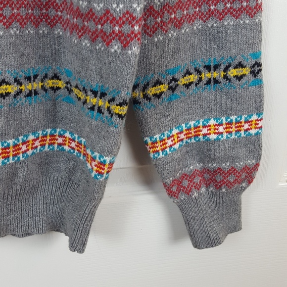 Le Tigre Gray Stripes Crewneck Men's Sweater Med - Picture 4 of 7